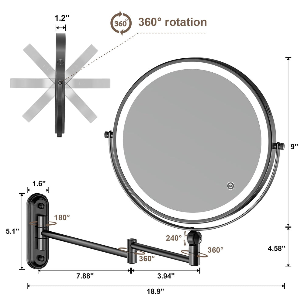 Rocollos dual magnification 1X and 10X for precise detail work
