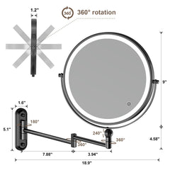 Rocollos dual magnification 1X and 10X for precise detail work