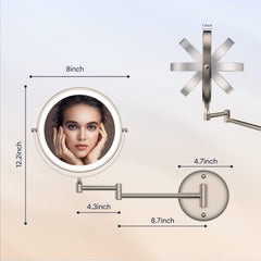 Rocollos triple-light ambient image demonstrates white, warm, natural tones for different looks