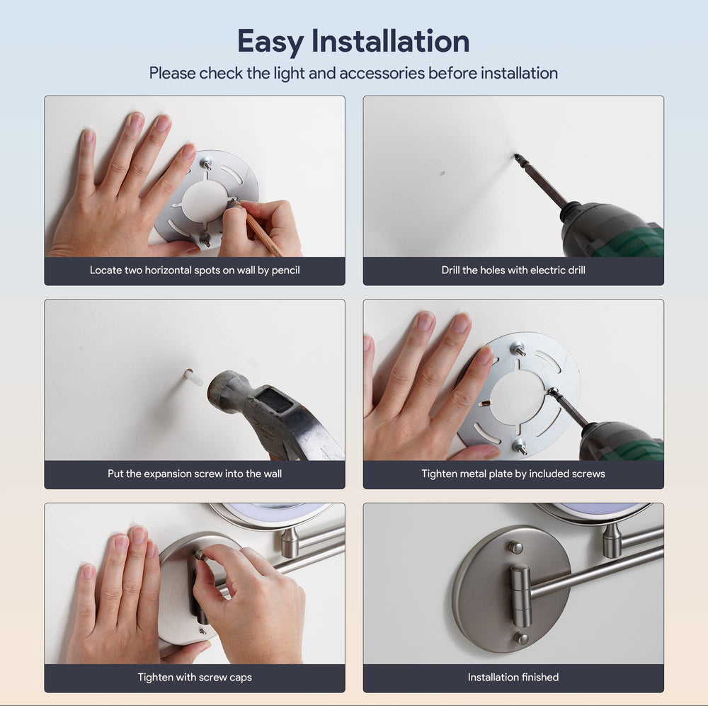 Rocollos easy installation wall mount base secured to surface