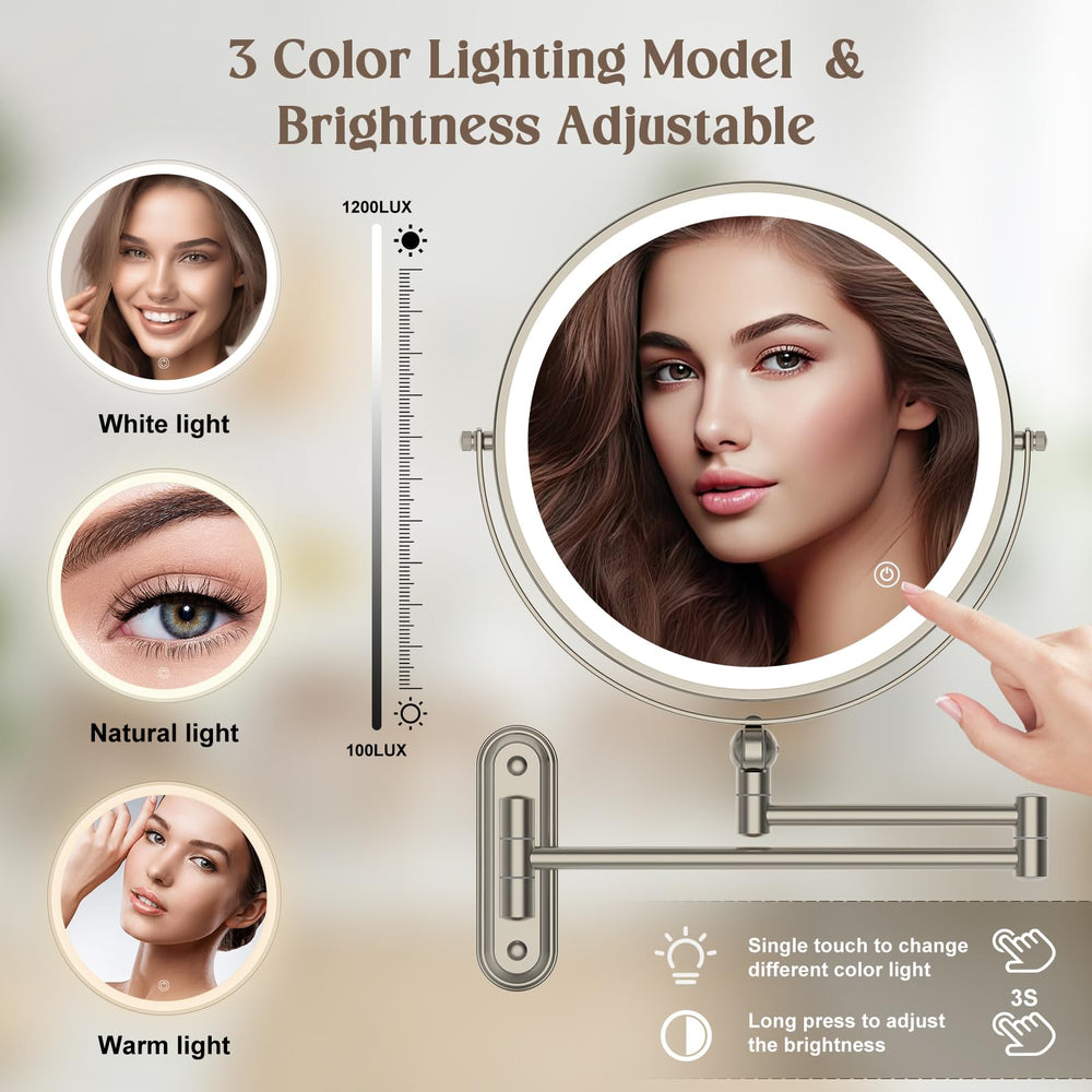 Rocollos three-color lighting helps preview makeup under different environments