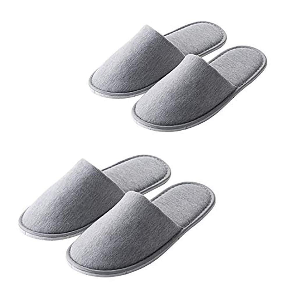 Rocutus zapatillas desechables, dos pares, empaquetadas individualmente para mayor higiene.