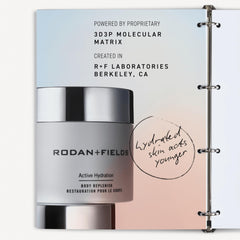 RODAN + FIELDS Active Hydration on forearm, skin feels smooth.