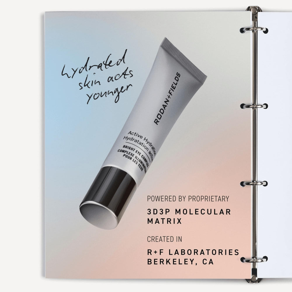 RODAN + FIELDS Bright Eye botanical formulation features calming botanicals for sensitive skin.