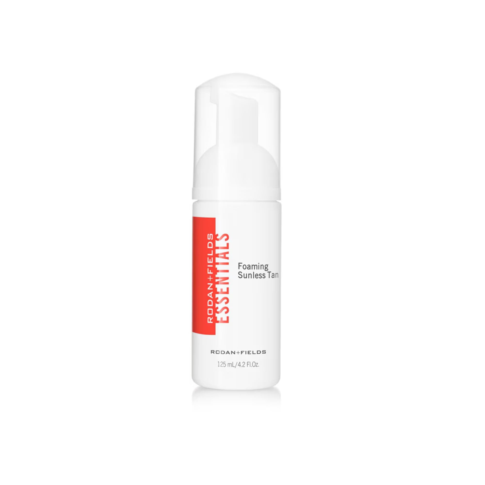 Rodan + Fields Foaming Sunless Tan application shows quick-dry, natural-looking color.