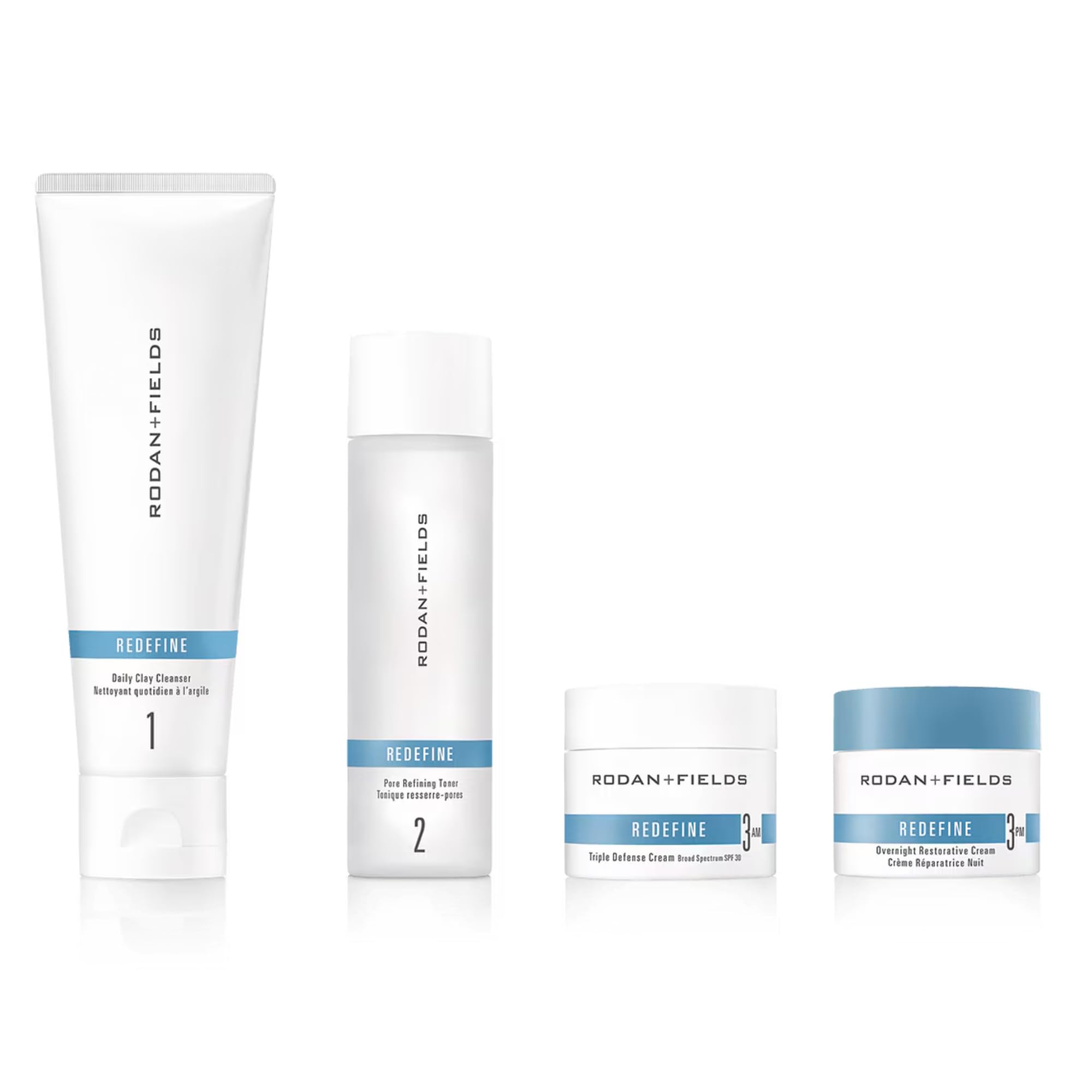 Rodan + Fields Reddefine Clay Cleanser pour demonstrates purifying action for smoother skin.