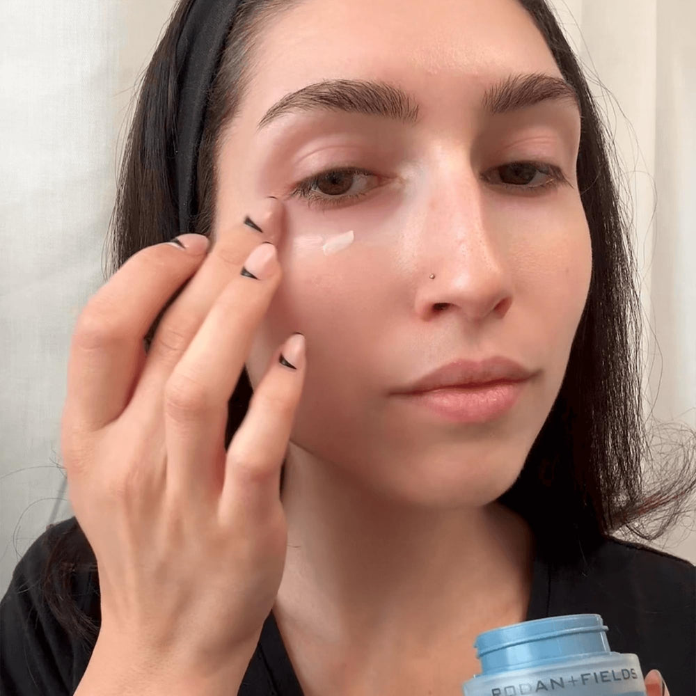 rodan-fields redefine eye cream close-up highlights creamy texture for daily use