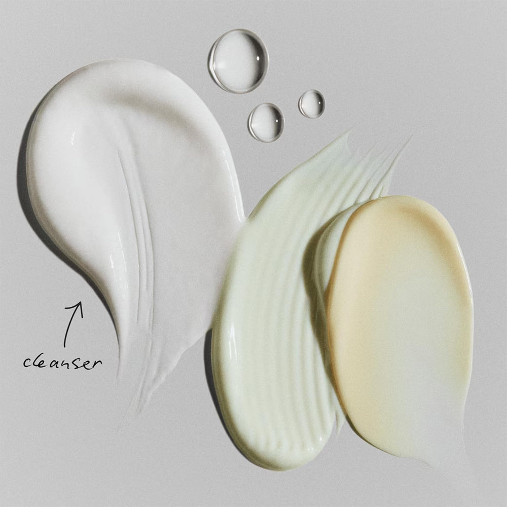 Rodan + Fields Reverse deep exfoliating cleanser foam texture closeup showing light exfoliation