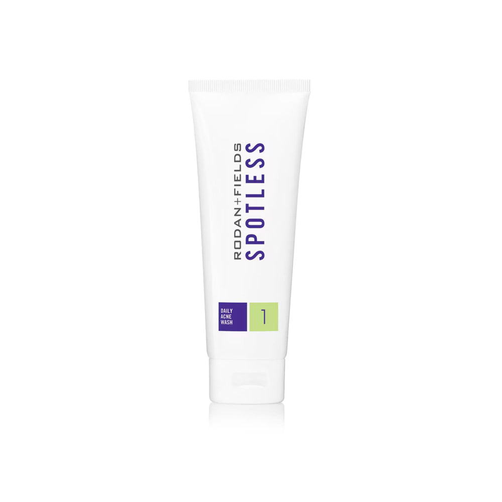 RODAN + FIELDS Spotless daily acne wash bottle for gentle cleansing to help prevent breakouts
