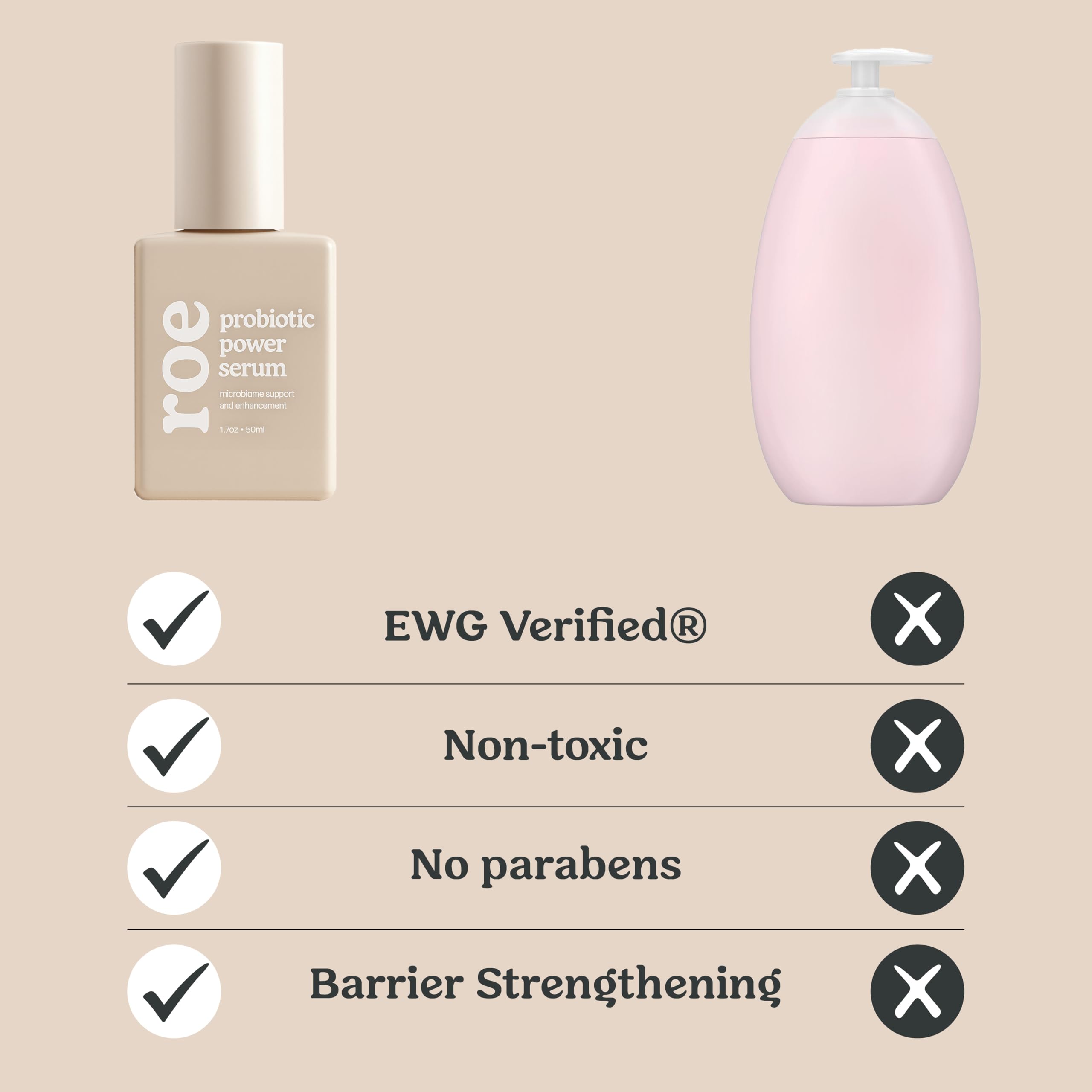 Roe Wellness baby skin closeup showing hydrated, smooth skin.