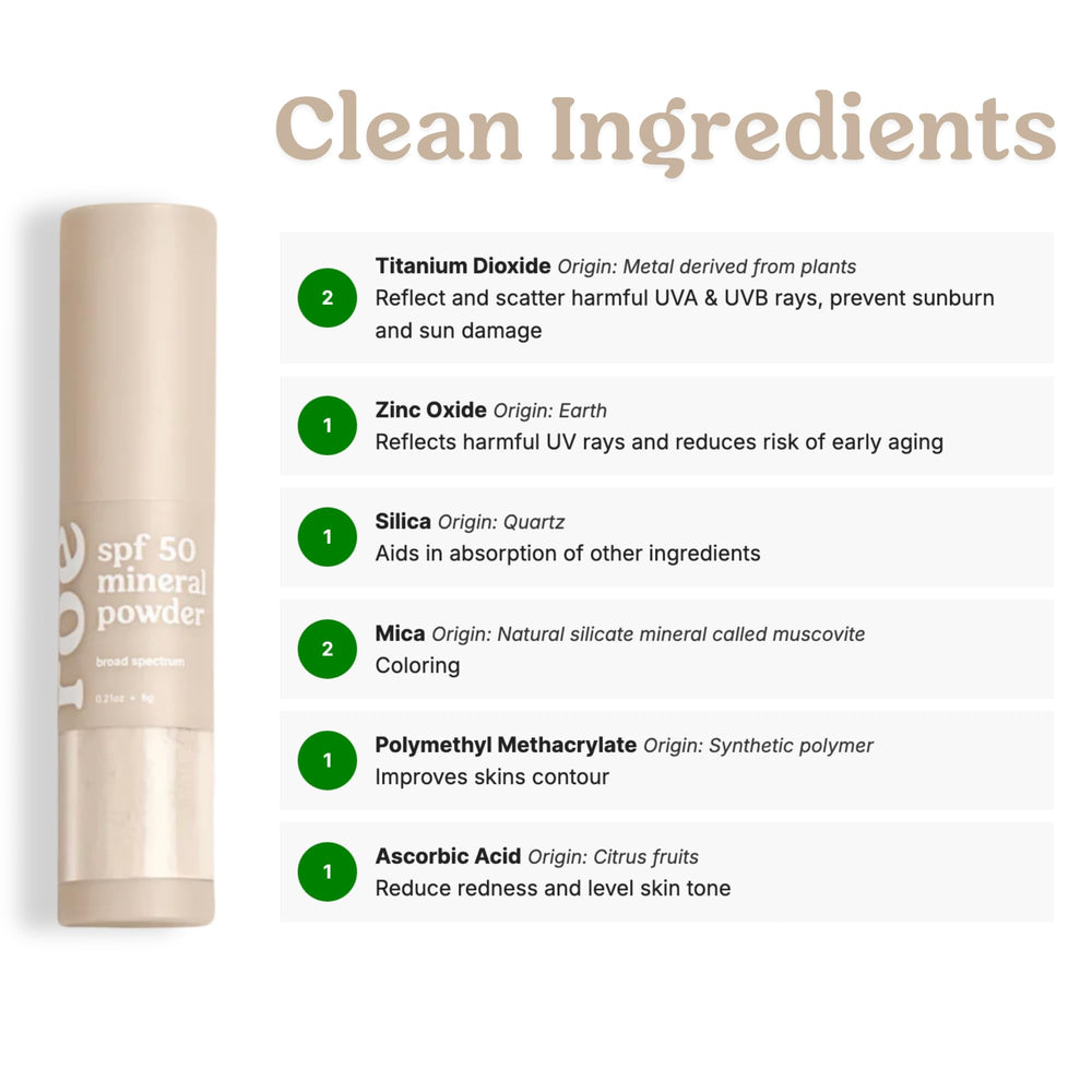 Roe Wellness Kids SPF50 brush-on powder on-the-go ideal for outdoor family outings