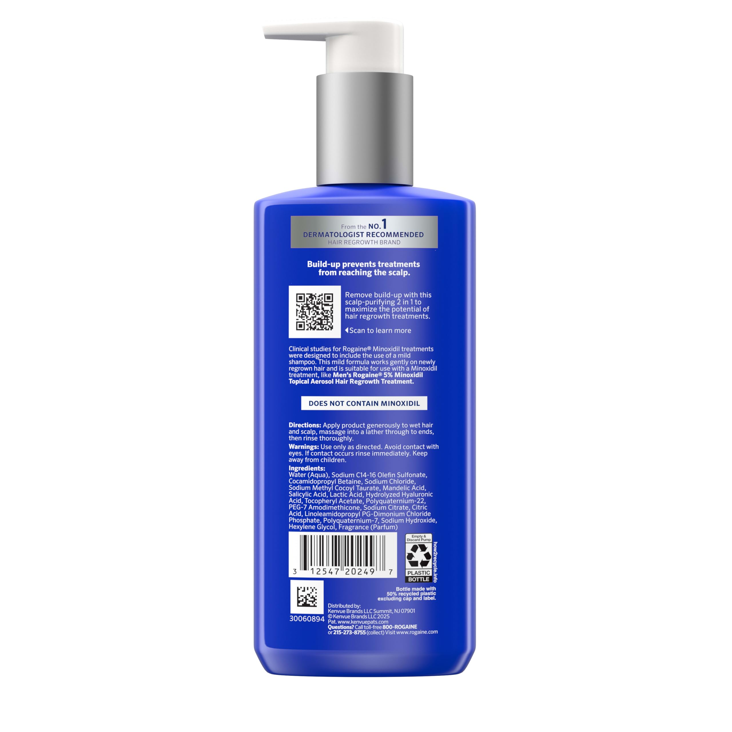 Rogaine on bathroom shelf suggesting daily routine integration