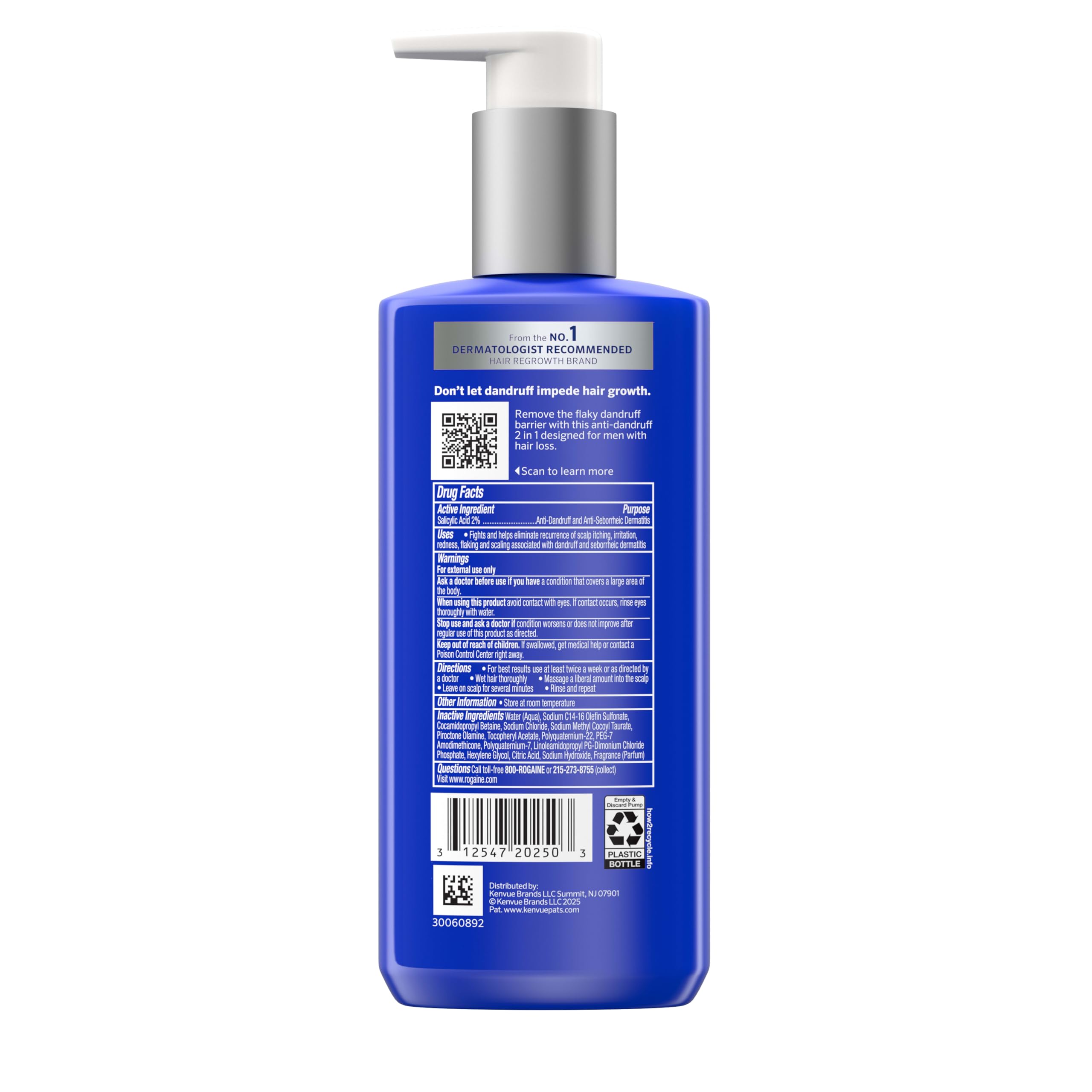 Rogaine application on scalp demo showing targeted cleansing and comfort