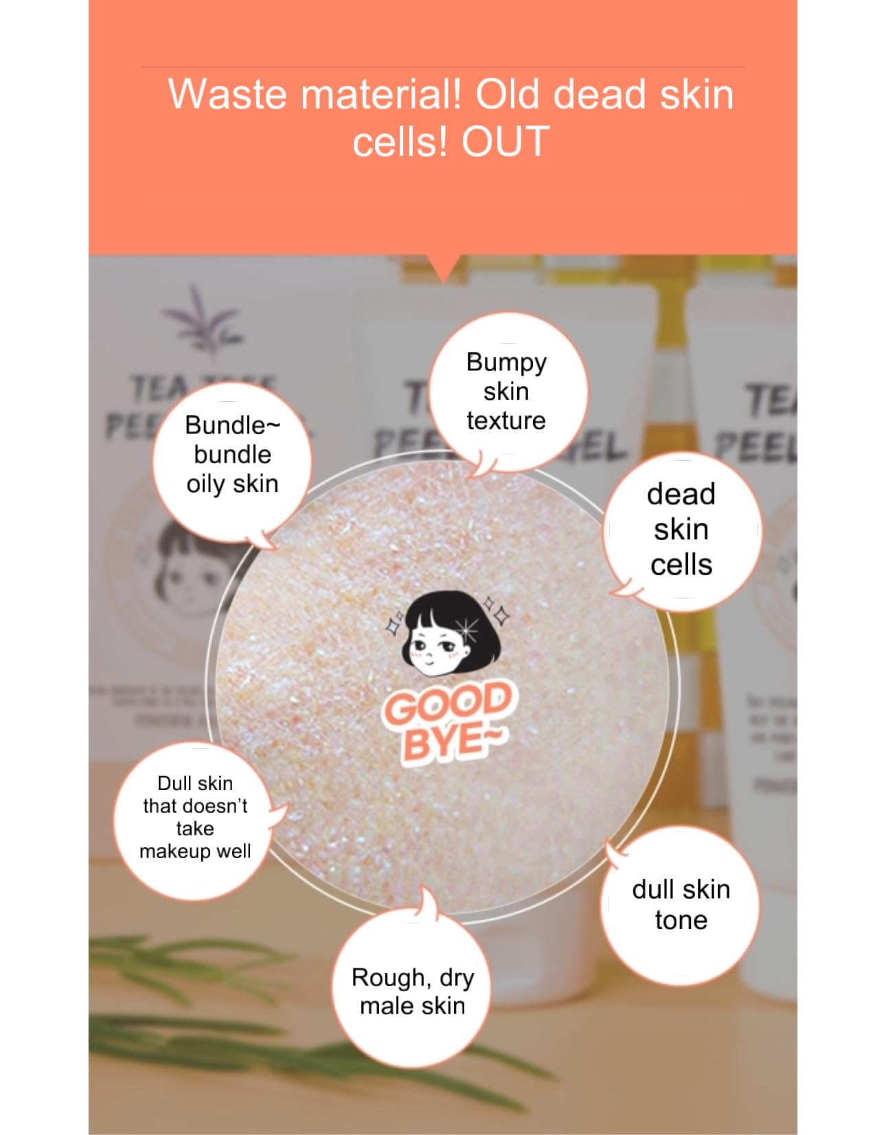 ROKKISS Tea Tree Peeling Gel hyaluronic acid helps retain moisture after use.