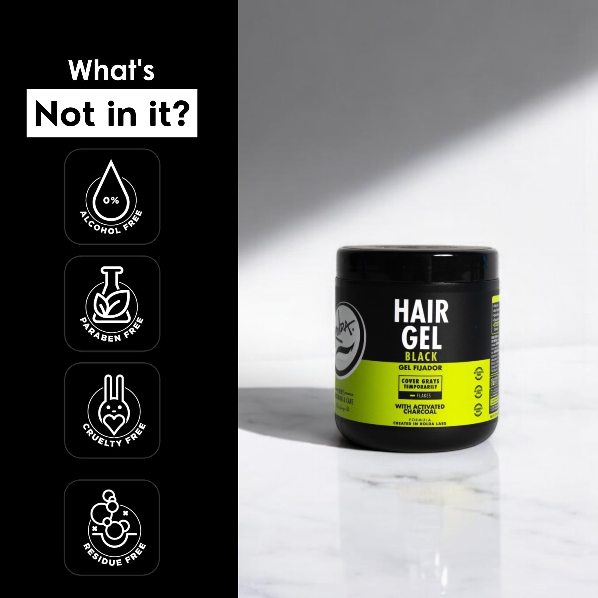 Rolda medium shine gloss captures balanced look for dark hair
