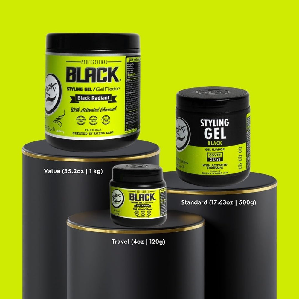 Rolda activated charcoal detail suggests nourishing color boost during styling.