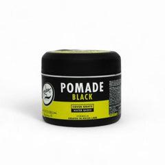 Rolda Black Pomade jar front view highlights compact packaging for daily grooming.
