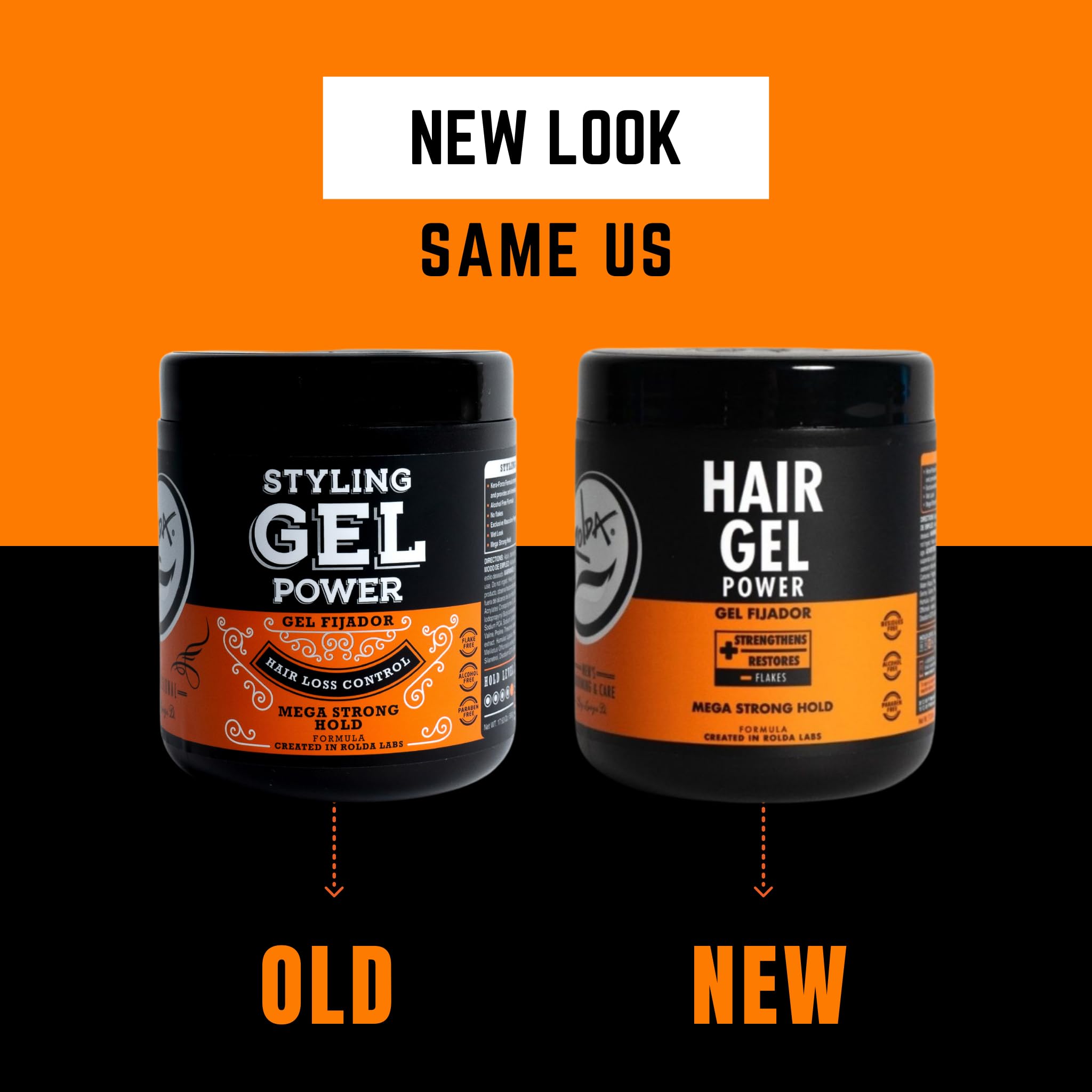 Rolda Power Styling Gel anti-breakage benefits in action while keeping hair sleek.