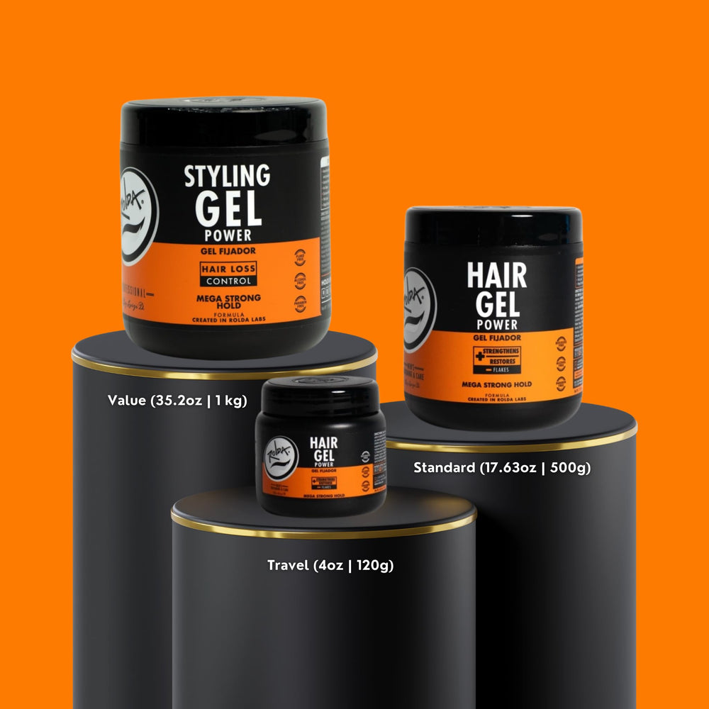 Rolda Power Styling Gel spike-ready finish for daily styling.