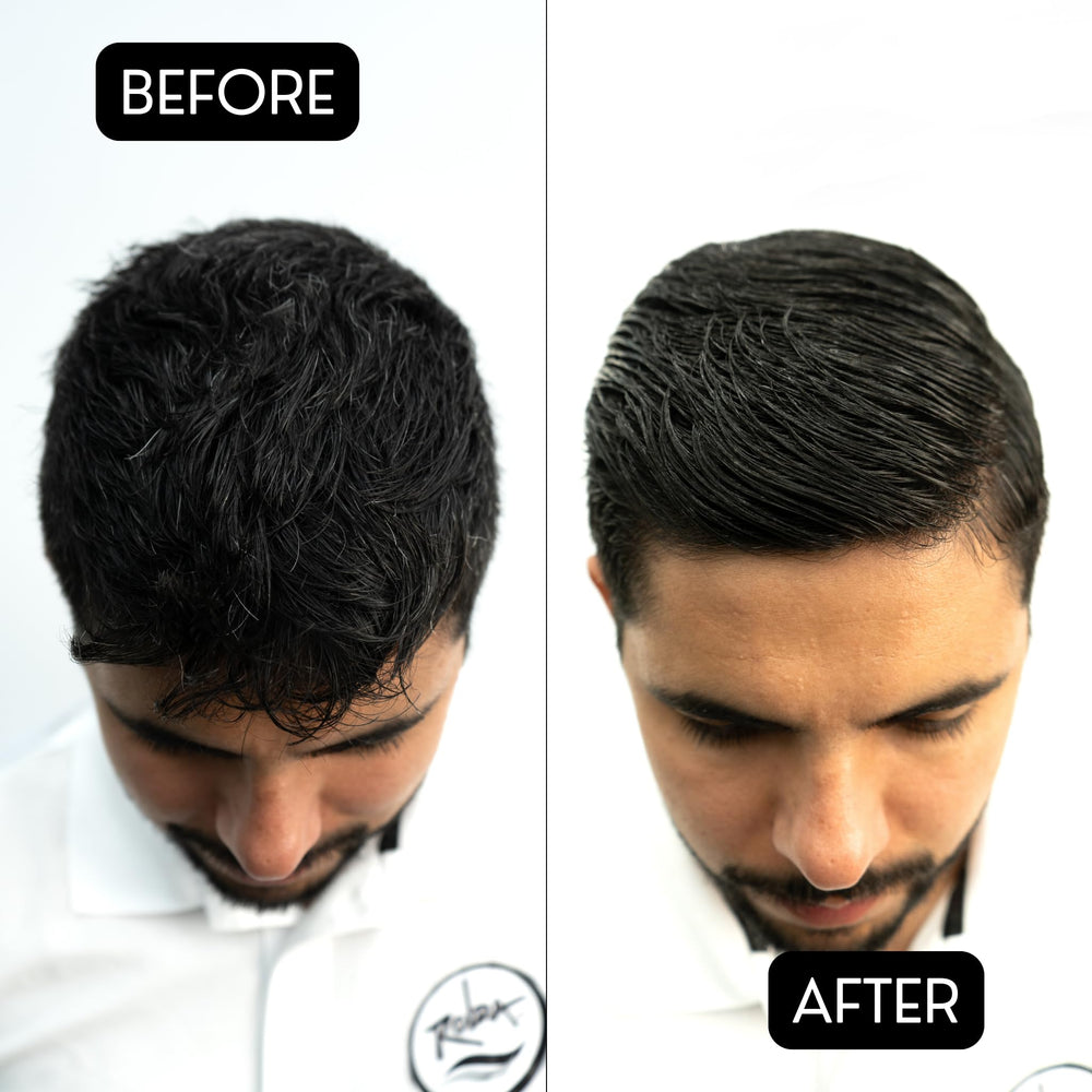Rolda Power Styling Gel's subtle masculine scent enhances grooming routines.