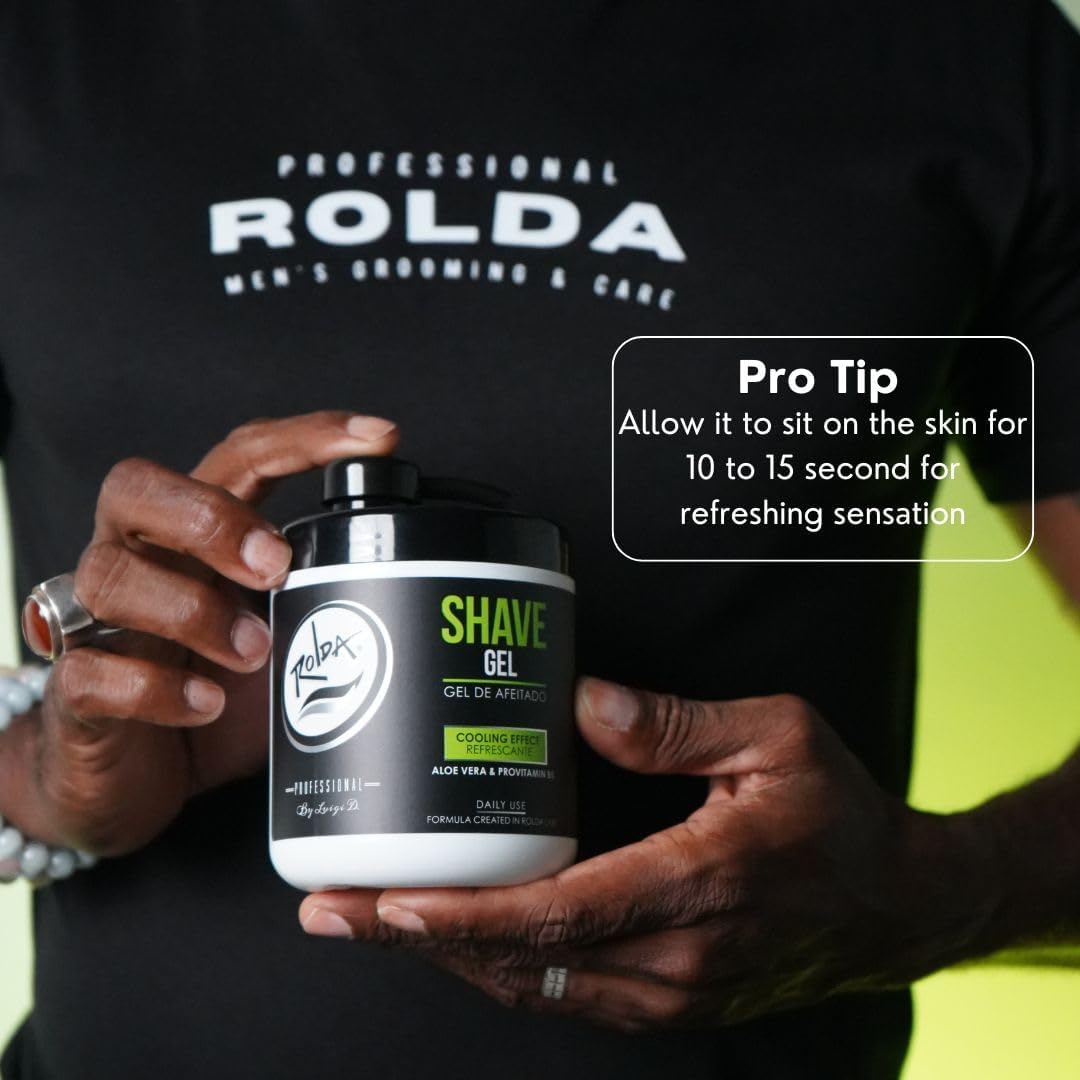 Rolda Refreshing Shave Gel with ginseng extract offers antioxidant benefits for skin