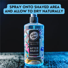 Rolda Urban After Shave Tonic spray action shows refreshing post-shave mist