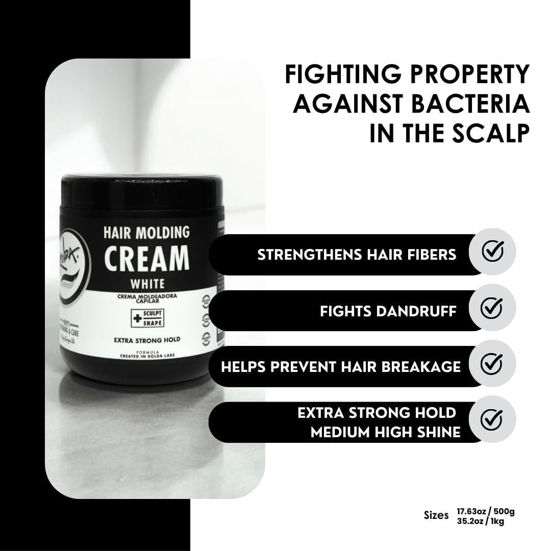 Rolda White Molding Hair Cream defines curls with a natural finish.