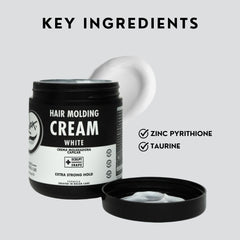 Rolda White Molding Hair Cream used on dry hair for structure and shine.