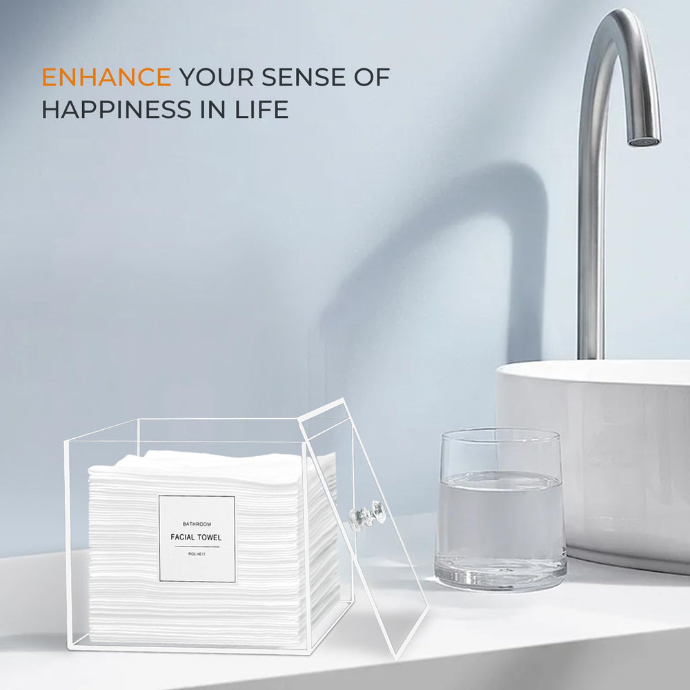 Rolheit giftable-clean-face-towel-organizer thoughtful present for neat bathrooms.