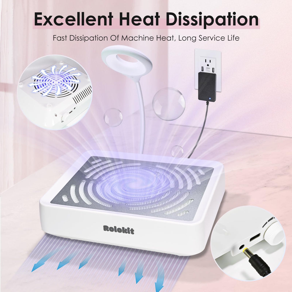 Rolokit mesh-filter-reusable captures dust and cleans easily.
