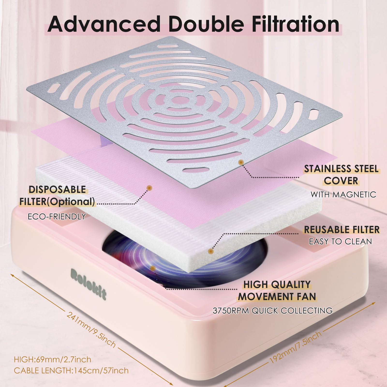 Rolokit mesh filter provides reusable filtration for quick cleaning