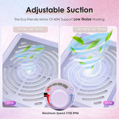 Rolokit nail dust mesh filter provides a reusable option for ongoing dust management.