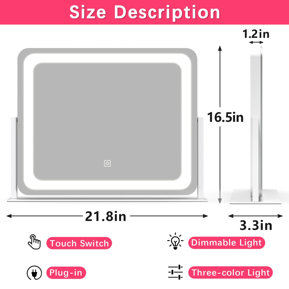 ROLOVE dimmable LED light with warm mode for evening routines