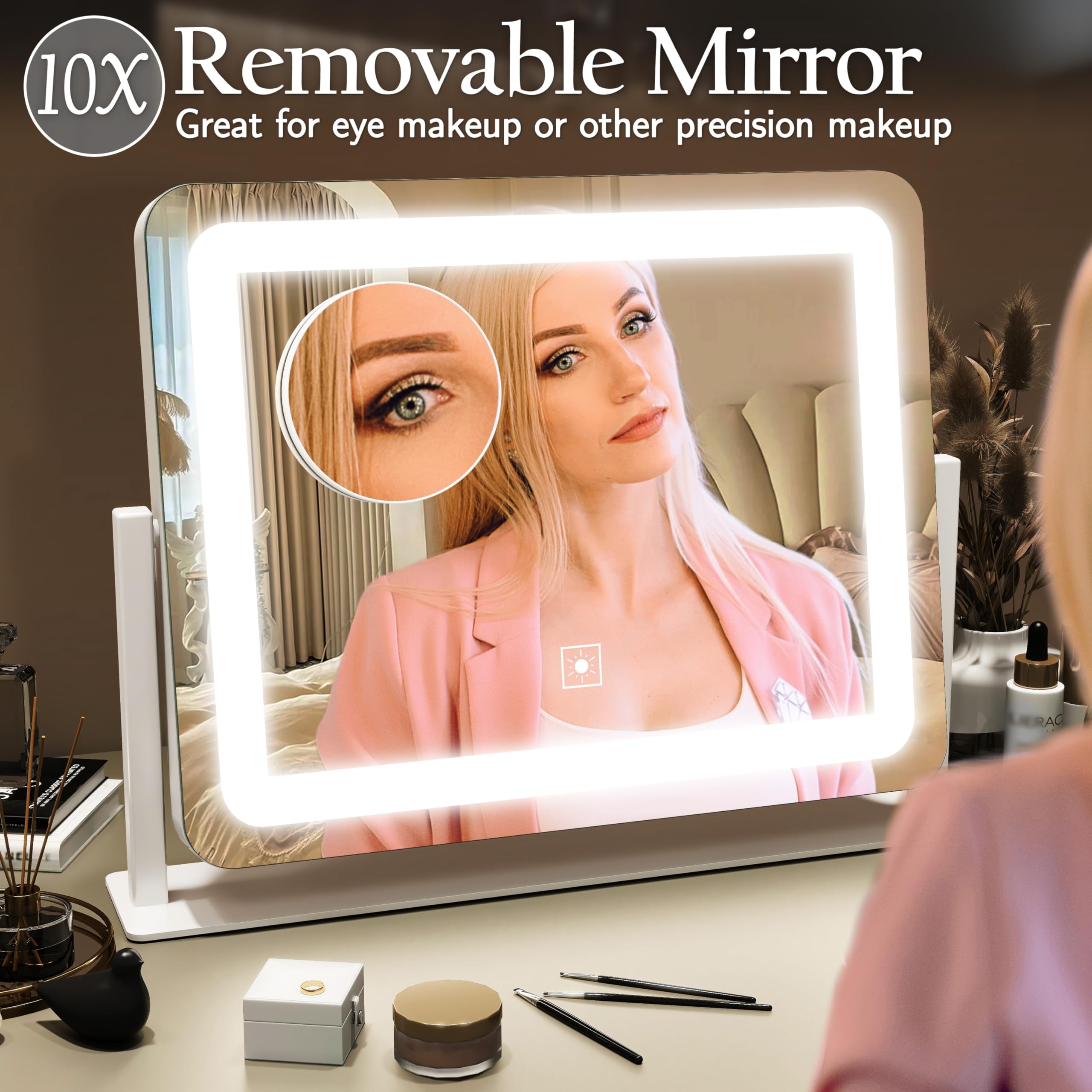 ROLOVE vanity mirror makes a thoughtful gift for birthdays or holidays.