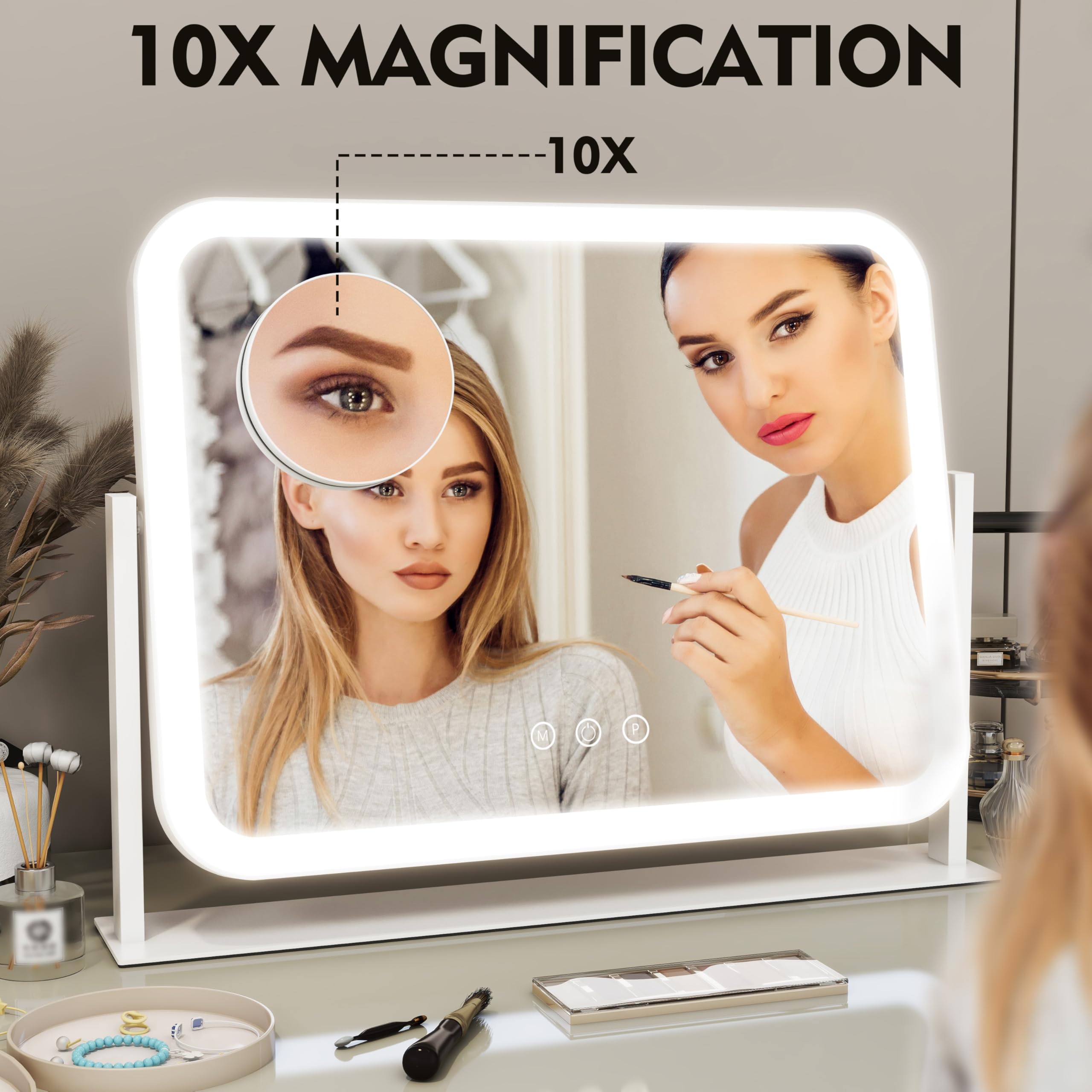 ROLOVE mirror features 360-degree rotation for flexible viewing angles