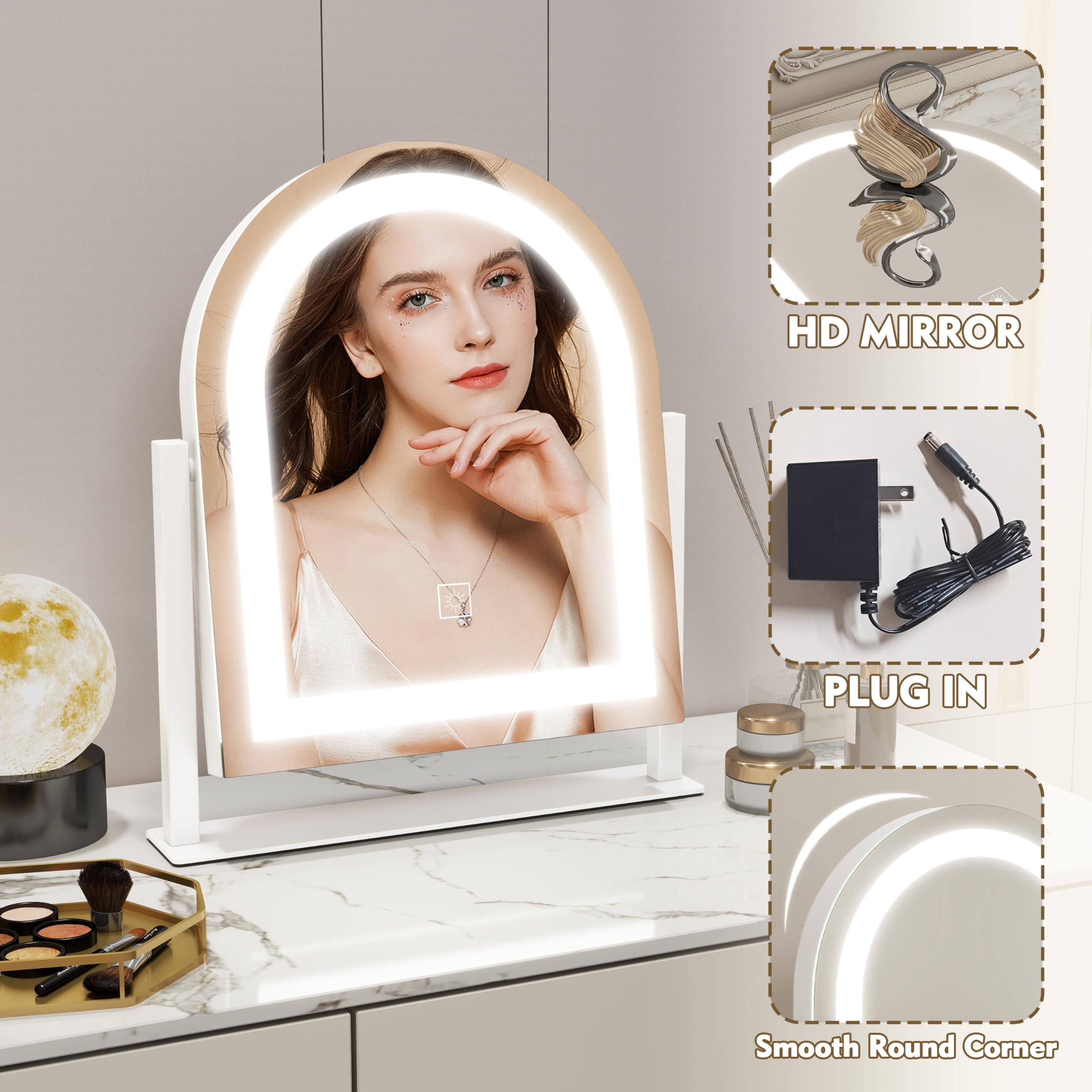 ROLOVE durable vanity mirror tested for impact and drops
