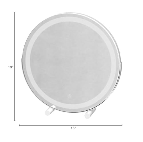 ROLOVE LED dimmable makeup mirror delivers warm to cool tones for versatile makeup application.