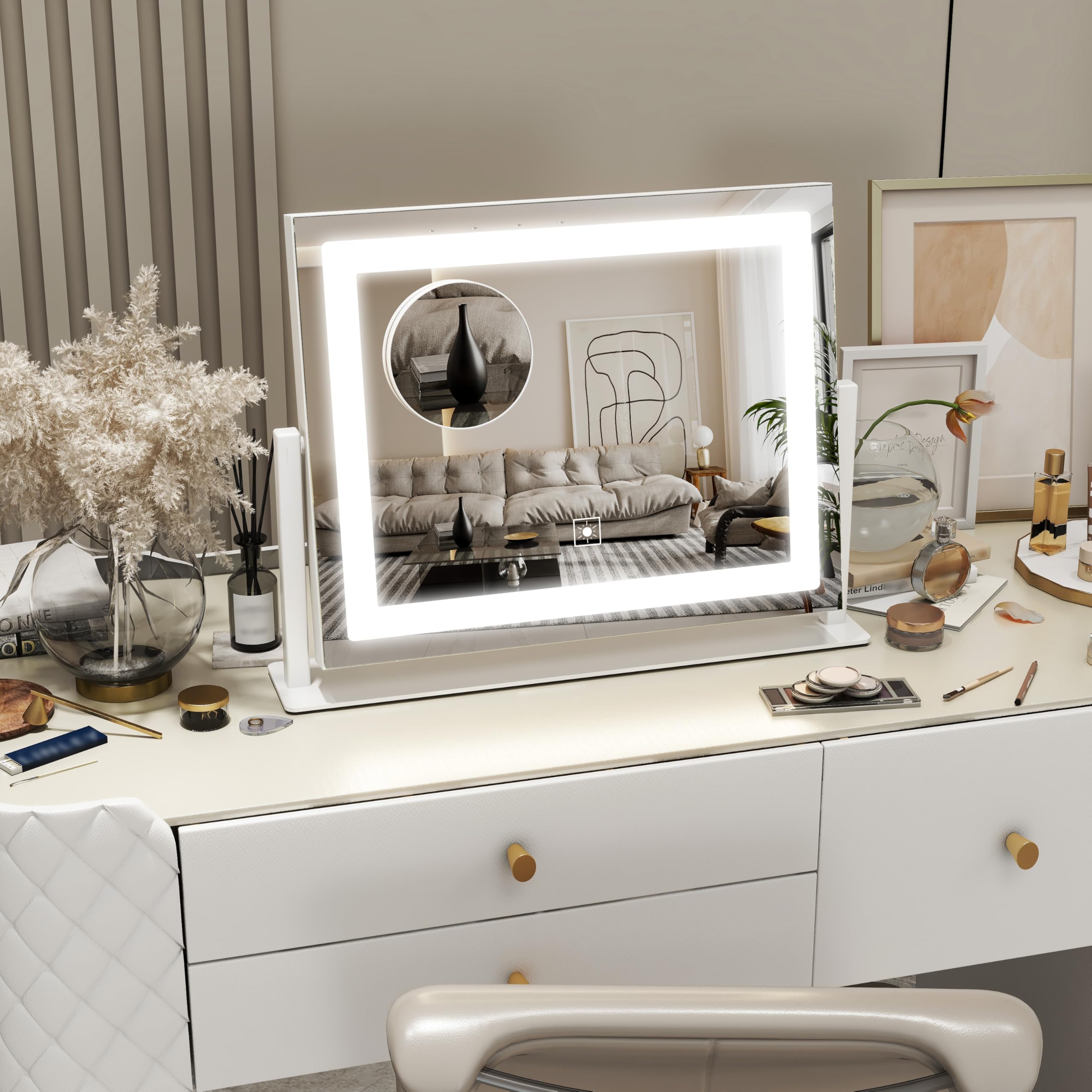 ROLOVE vanity mirror gift-ready packaging suits birthdays and holidays.