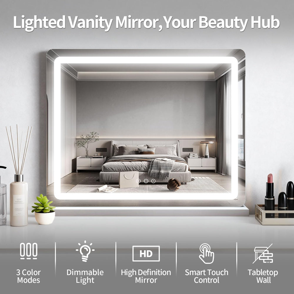 ROLOVE vanity mirror dimmable lighting lets you adjust brightness for any environment