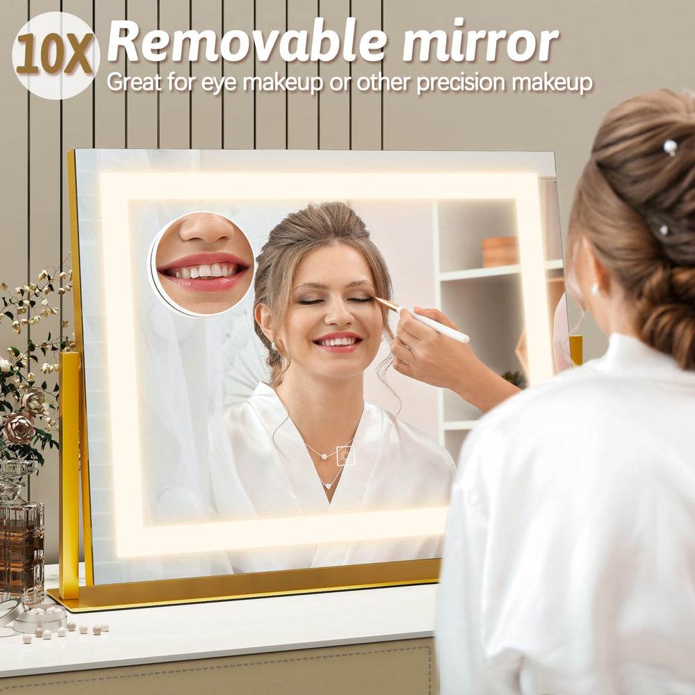 ROLOVE vanity mirror dresser mount keeps your vanity tidy and stable