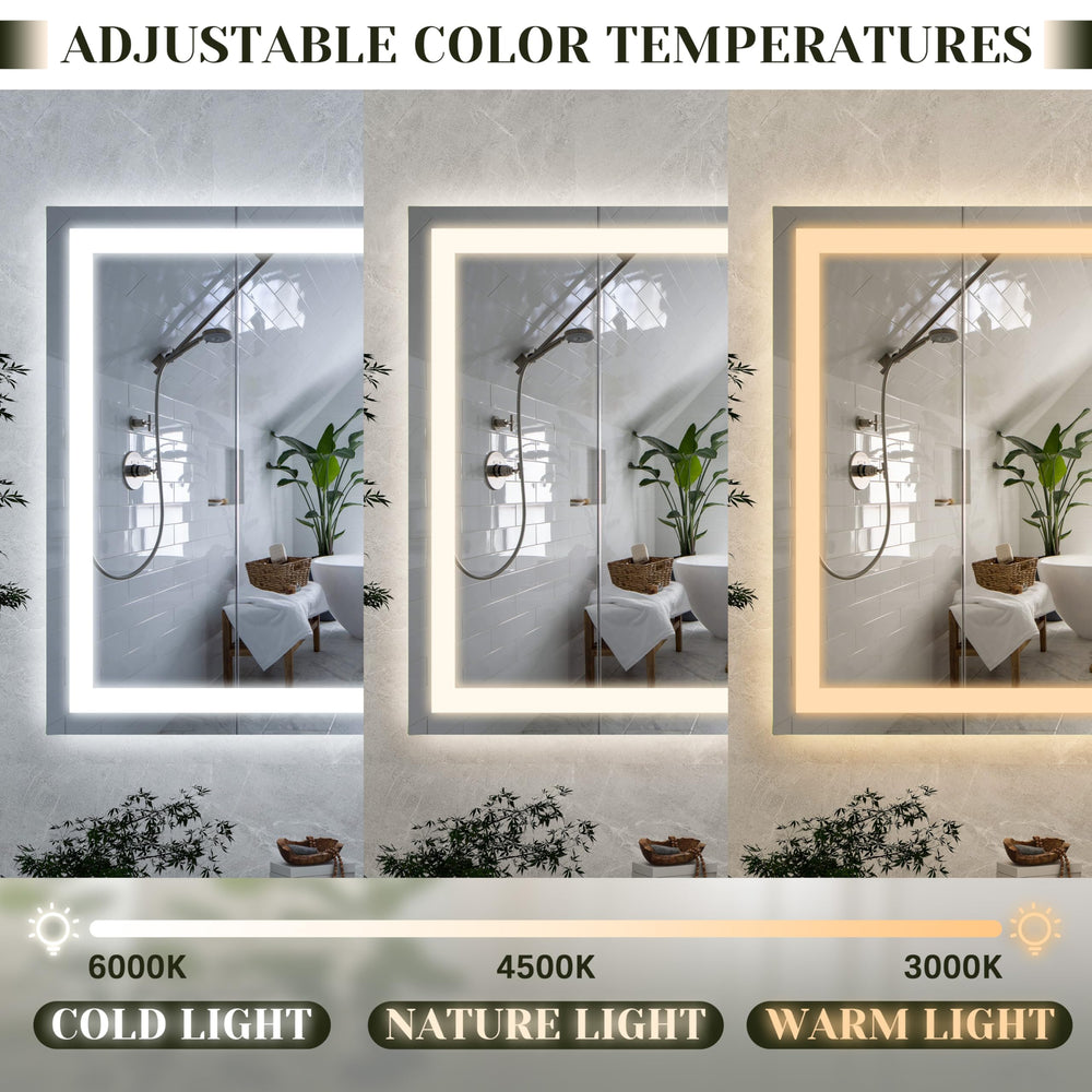 ROLOVE large 32x22 mirror enables full-body view for coordinated outfits