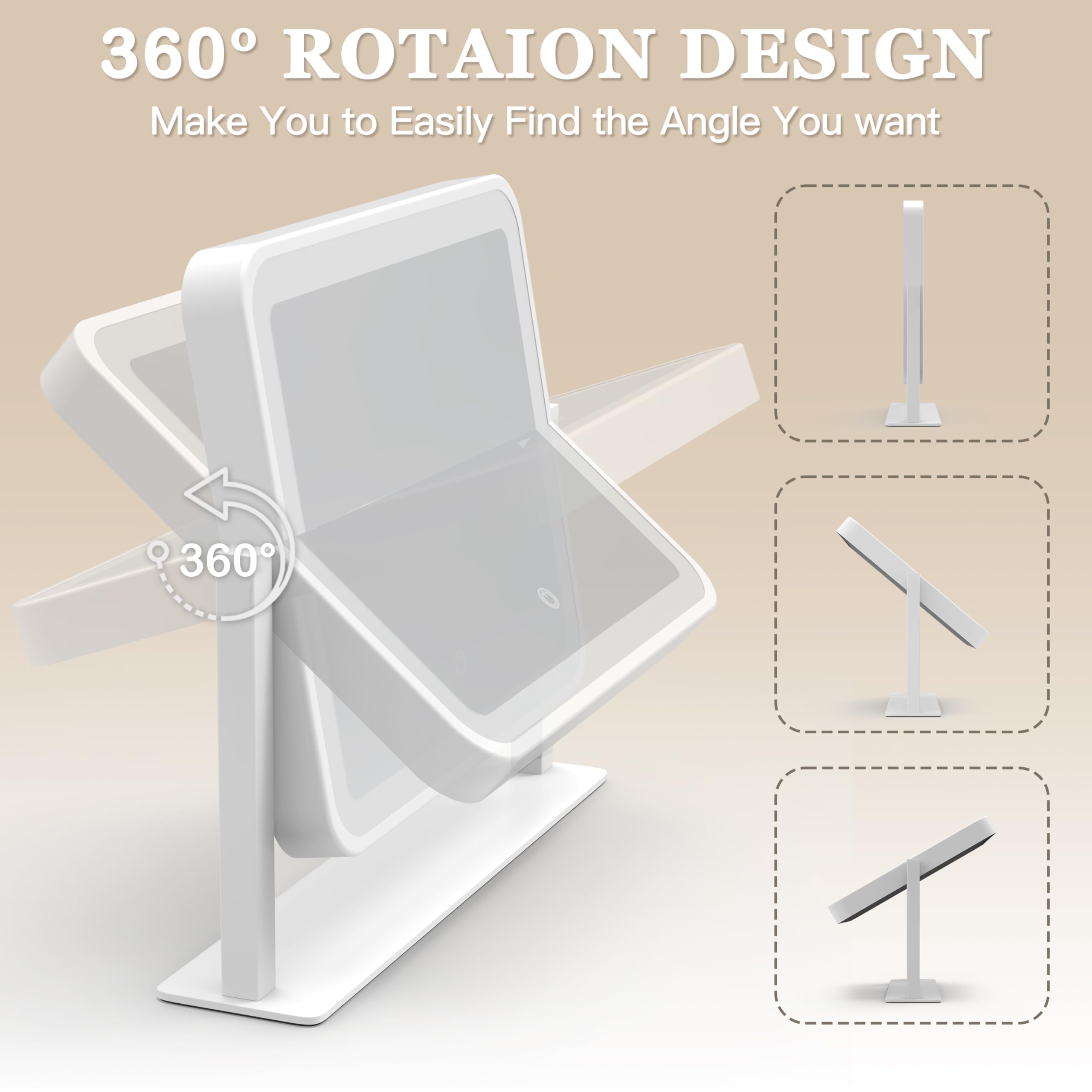 ROLOVE vanity mirror gift-ready packaging suitable for holidays.