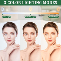 ROLOVE vanity mirror natural mode shows true-tone lighting