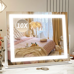 ROLOVE vanity mirror full-face view for complete makeup application