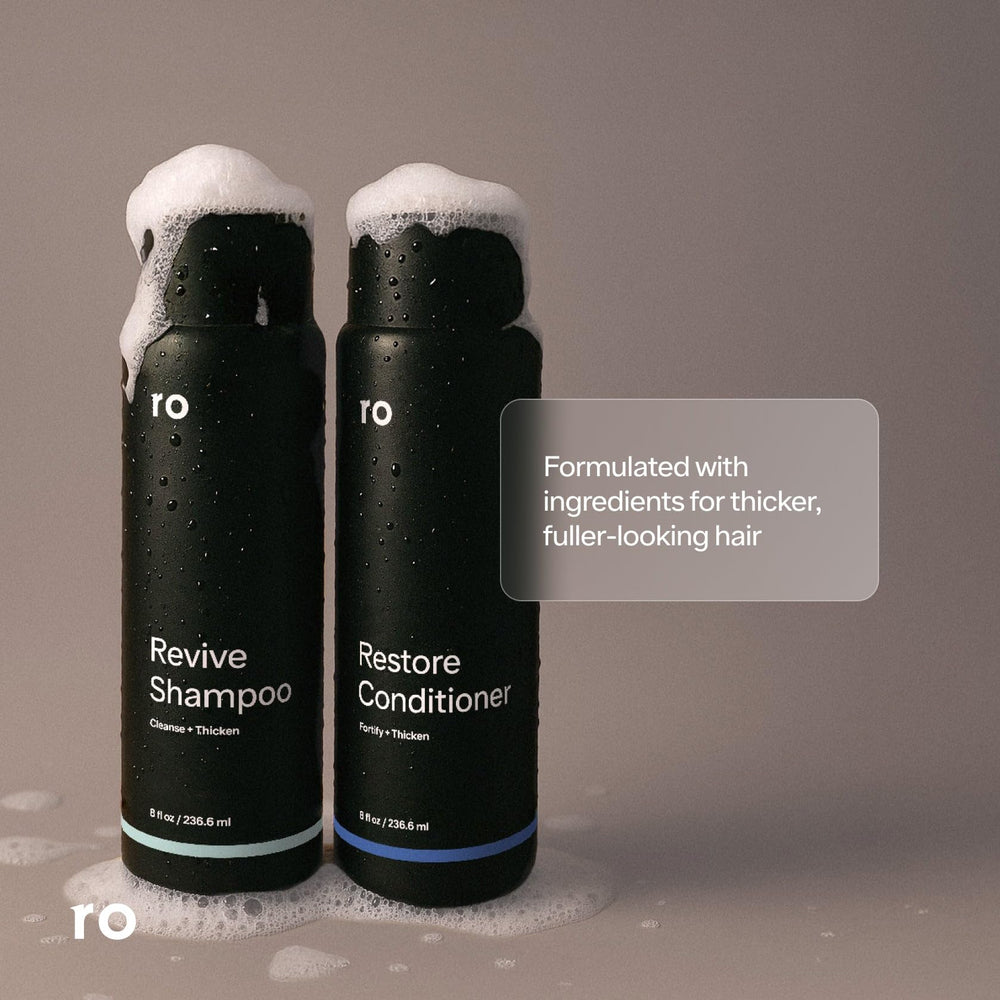 ROMAN Ro Restore Conditioner bottle emphasizes deep moisture for nourished hair