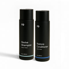 ROMAN Ro Revive Shampoo bottle with mint clarifying formula for thicker-looking hair