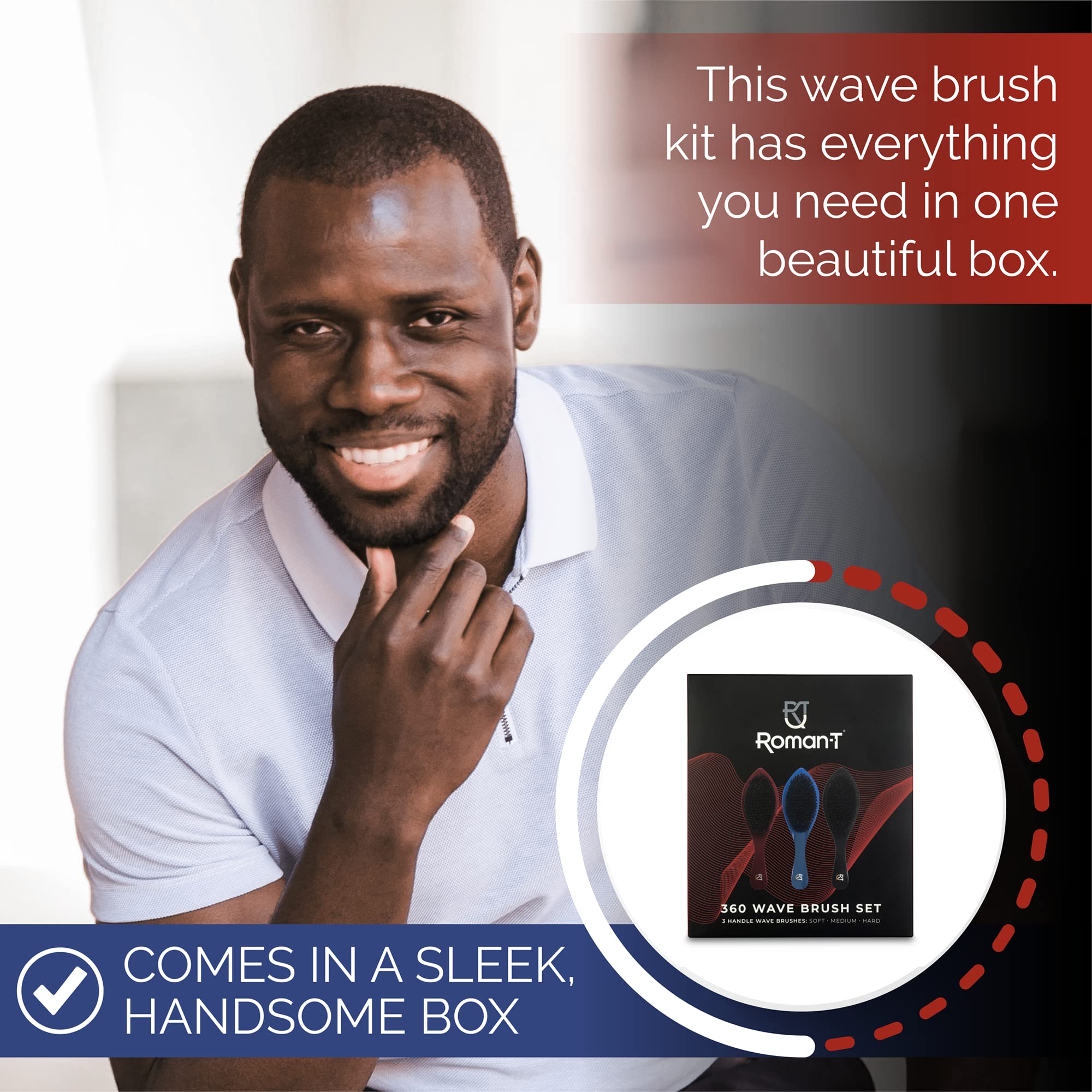Roman-T 360 Wave Brush In Use demonstrates easy grip during brushing