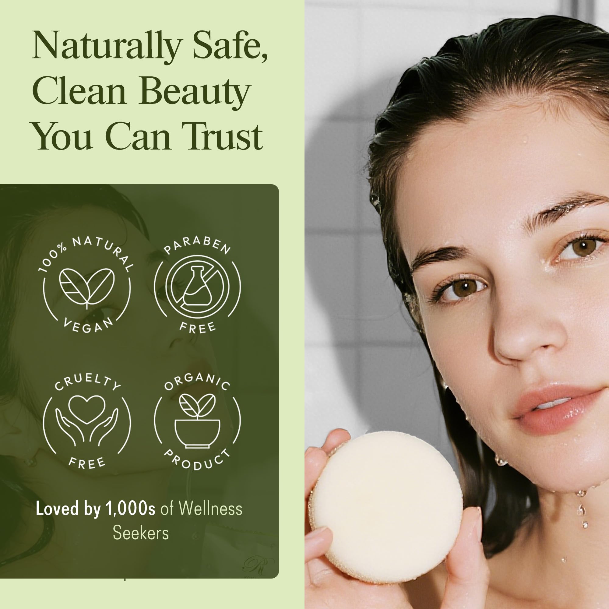 Romancy steamers in shower releasing soothing vapors.