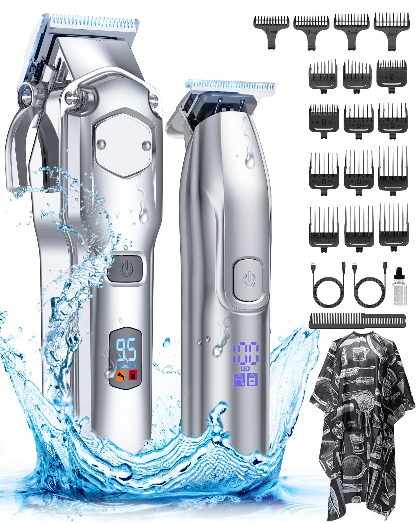 Romanda clippers front view showing ergonomic handle for home grooming.