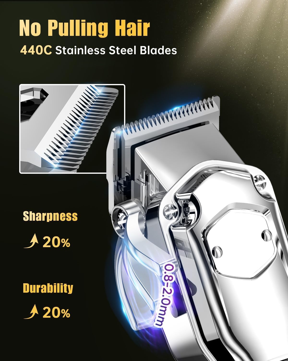 Romanda clippers guide combs show versatile length options for shaping.